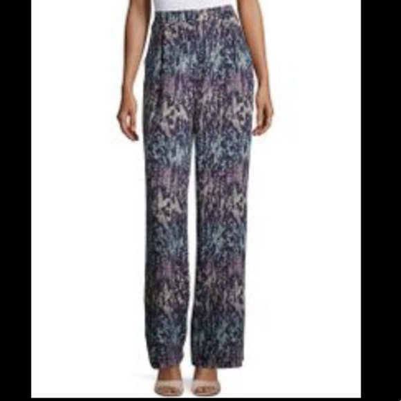 BCBGMAXAZRIA Jaques Printed Wide-Leg Pant - Picture 2 of 11